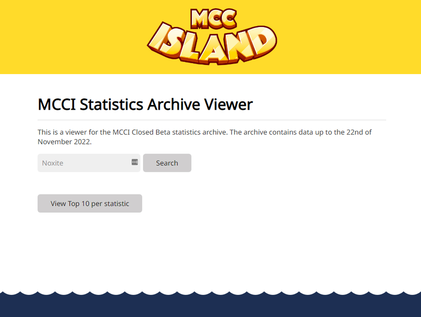 MCCI Statistics Archive